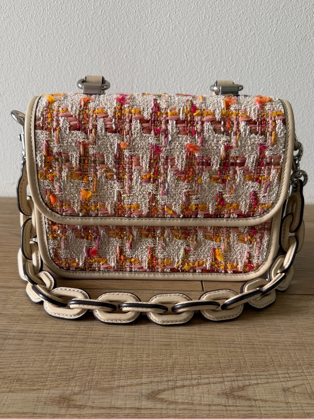 Authentic Coach Rogue Top Handle With Tweed
